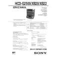 SONY HCDG2500 Service Manual