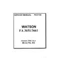 WATSON FA3651 Service Manual