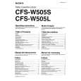 SONY CFS-W505S Manual de Usuario