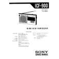 SONY ICF-900 Instrukcja Serwisowa