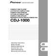PIONEER CDJ-1000/WYXJ Instrukcja Obsługi