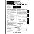 PIONEER CA-X700/WEM Owners Manual