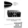 DYNACORD ECHOCORD SUPER Owners Manual