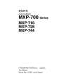 SONY MXP-744 Instrukcja Obsługi