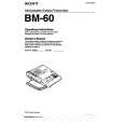 SONY BM-60 Owners Manual