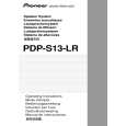 PIONEER PDP-S13-LR/XIN1/E Instrukcja Obsługi