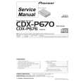 PIONEER CDX-P670X1N Service Manual