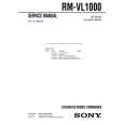 SONY RMVL1000 Manual de Servicio