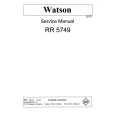 WATSON RR5749 Instrukcja Serwisowa