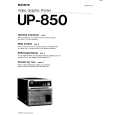 SONY UP-850 Owners Manual