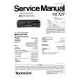 TECHNICS RSAZ7 Service Manual