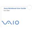 SONY PCG-C1MGP VAIO Owners Manual