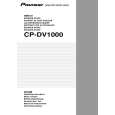 PIONEER CP-DV1000 Manual de Usuario