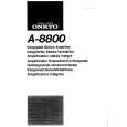 ONKYO A8800 Owners Manual