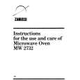 ZANUSSI MW2732 Owners Manual