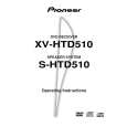 PIONEER XV-HTD510/KUXJ Manual de Usuario