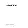 SONY BKPF-102CB Service Manual