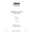 ZANUSSI ZWF1415W Manual de Usuario