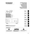 PIONEER A-07 Owners Manual