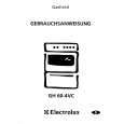 ELECTROLUX GH60-4VCWE Owners Manual