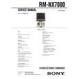 SONY RMNX7000 Service Manual
