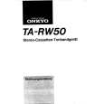 ONKYO TARW50 Owners Manual