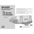 SHARP CDBA2600 Instrukcja Obsługi