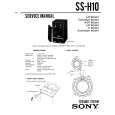 SONY SS-H10 Instrukcja Serwisowa