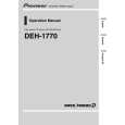 PIONEER DEH-1770/XM/CS Owners Manual