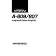 ONKYO A-807 Owners Manual