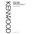 KENWOOD KM-991 Manual de Usuario