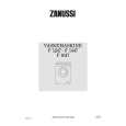 ZANUSSI F1247 Owners Manual