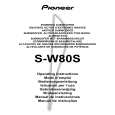 PIONEER S-W80S Owners Manual