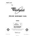 WHIRLPOOL MW3200XS0 Catálogo de piezas