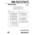 SONY WMFX475 Service Manual