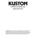 KUSTOM QUAD65DFX Owners Manual