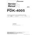 PIONEER PDK-4005/WL Instrukcja Serwisowa