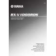 YAMAHA RX-V1000RDS Instrukcja Obsługi