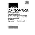 ONKYO DX-1400 Owners Manual