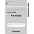 PIONEER AVD-W8000/EW Owners Manual