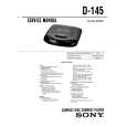 SONY D-145 Manual de Servicio