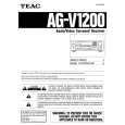 TEAC AG-V1200 Owners Manual