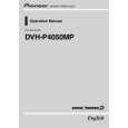 PIONEER DVH-P4050MP/XN/RD Owners Manual