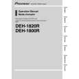 PIONEER DEH-1800R/XN/EW Manual de Usuario