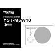 YAMAHA YST-MSW10 Owners Manual