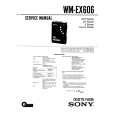 SONY WM-EX606 Instrukcja Serwisowa