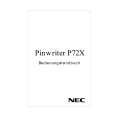 NEC P72X Owners Manual