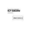 SONY ICF-5900W Owners Manual