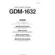 SONY GDM-1632 Owners Manual
