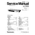 TECHNICS STZ200 Manual de Servicio